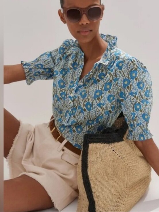 ME+EM Tops - Me+Em English Garden Print Top